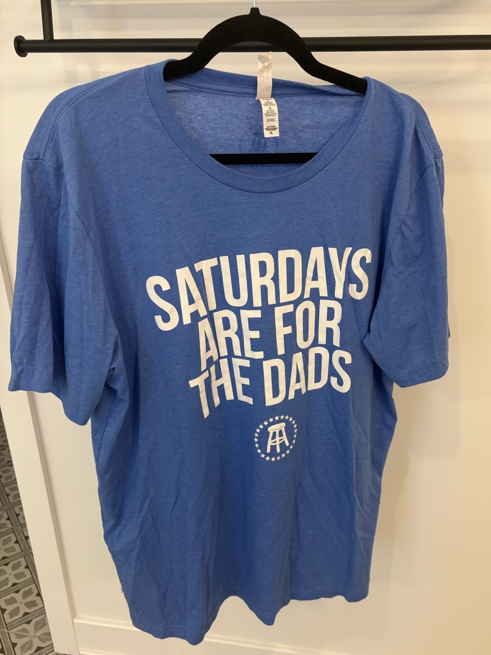Barstool Sports "Saturdays Are For The Dads" Short Sleeve Tee - Blue